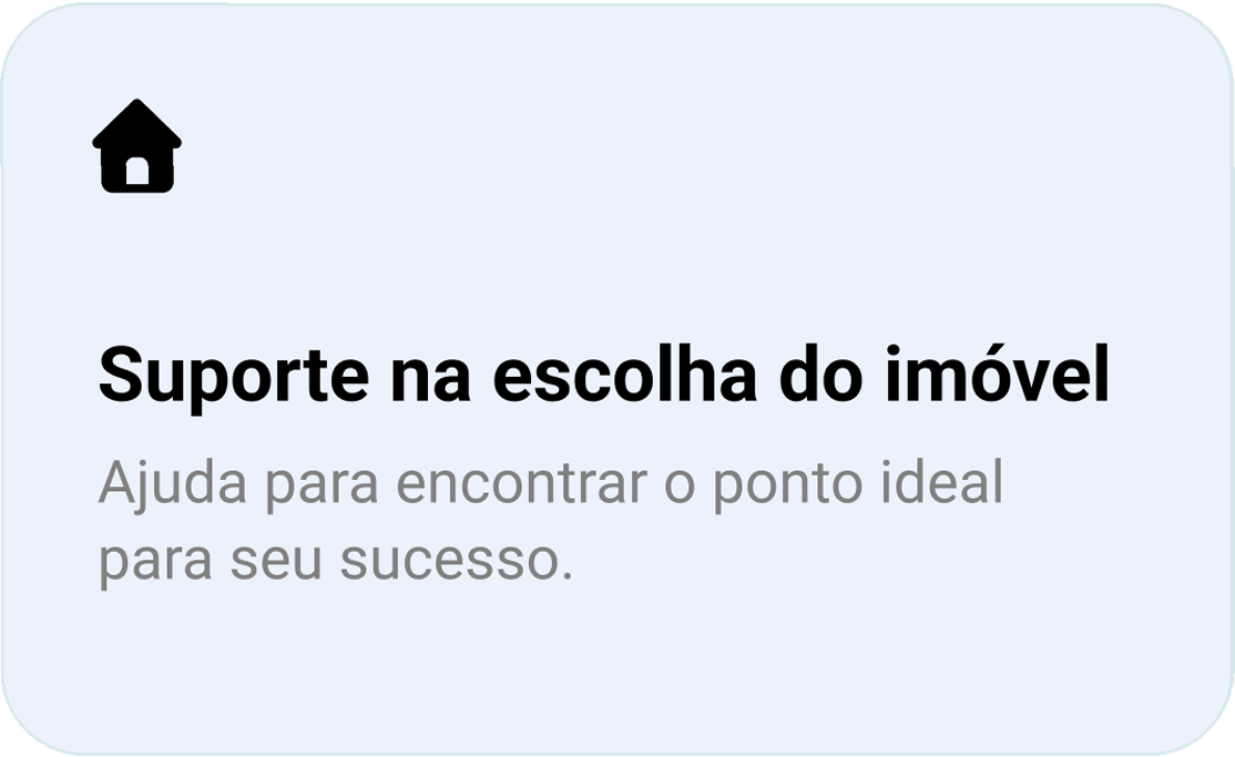 suporte na escolha do imóvel